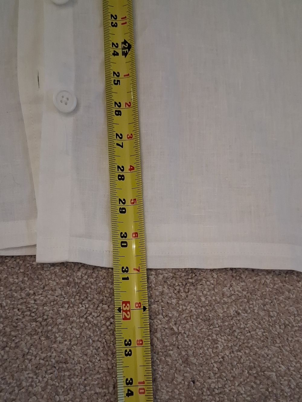 Never Worn Westbound Woman White 100% Linen Button-Up Top Patch Pockets 2X - Picture 10 of 13